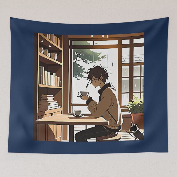 Item preview, Cozy Coffee Shop designed and sold by FiaFiaPress.