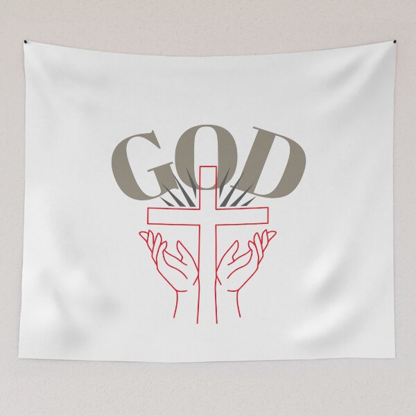 Item preview, Inspirational Unisex Heavy Cotton Tee - "God Is My Strength", Motivational Shirt, Faith-Based Apparel, Workout Gear, Christian - god is god designed and sold by UsandCoDesigns.