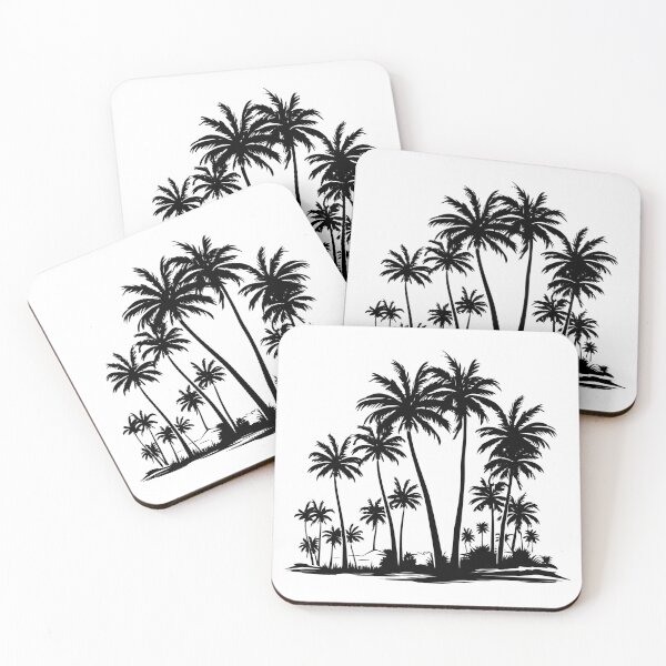 Item preview, Palm Coconut Tree Tropical Island Beach Paradise Ocean Sea Plant  designed and sold by inkoutninja.