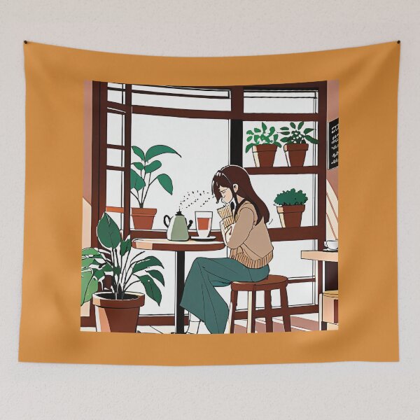 Item preview, Cozy Tea Shop designed and sold by FiaFiaPress.