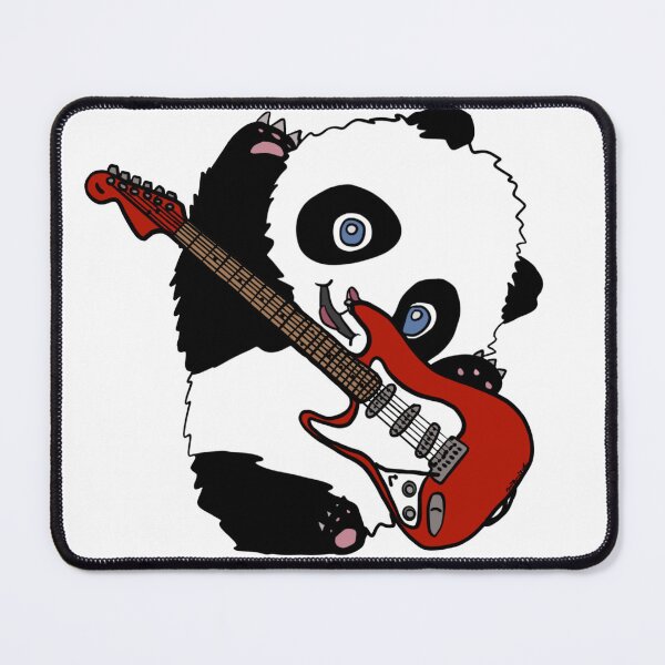 Item preview, Rockstar Panda- Electric Guitar Animal Illustration designed and sold by Cosmic-Meadows.