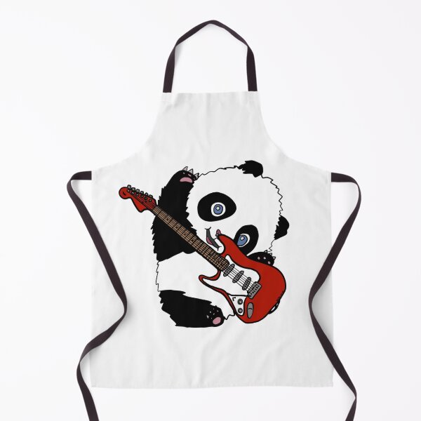 Item preview, Rockstar Panda- Electric Guitar Animal Illustration designed and sold by Cosmic-Meadows.