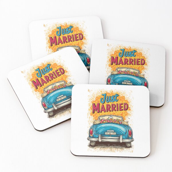 Item preview, Pop Art Just Married designed and sold by Boddicca.