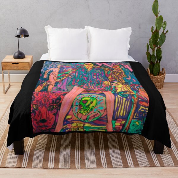 Item preview, "She's The Rainbow Girl" Ink On Rice Paper Painting ~ Artwork By Gino Maccaroni Colorful Design designed and sold by EarthArtDesigns.