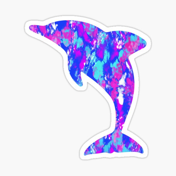Item preview, Dolphin Tie Dye Sticker designed and sold by KGN  CREATIVITY.