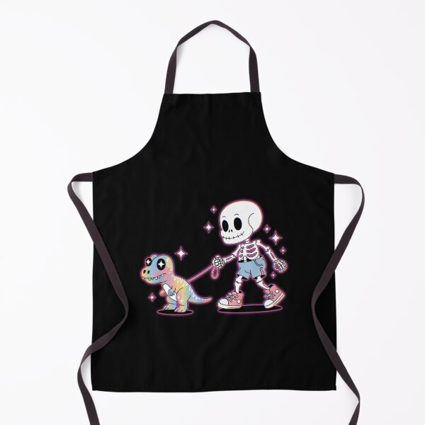 Item preview, Neon Skeleton Walking Dino - Playful Halloween Art designed and sold by Little Lantern Studio .