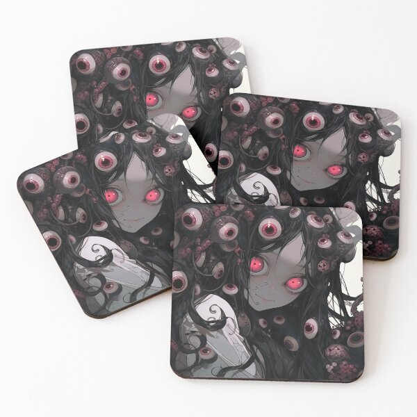 Item preview, Eerie Eyeball Monster Anime Girl designed and sold by bubblegoth.