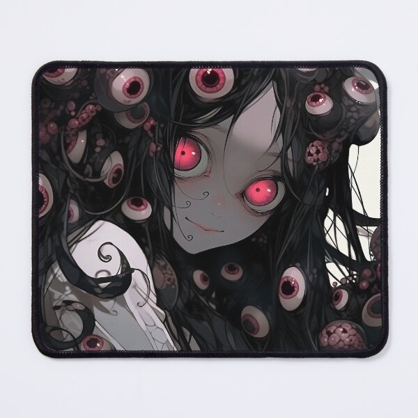Item preview, Eerie Eyeball Monster Anime Girl designed and sold by bubblegoth.