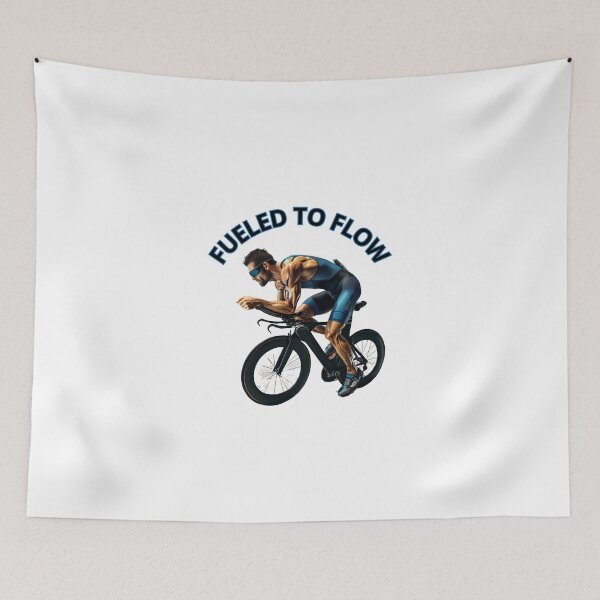 Item preview, "Fueled to Flow – Ride the Rhythm of Endurance" designed and sold by Triathlongram.