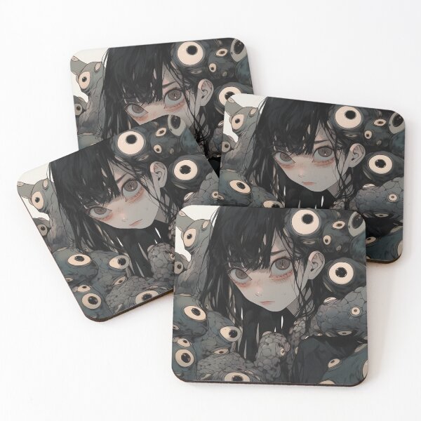 Item preview, Surreal Eyeball Nightmare Anime Girl designed and sold by bubblegoth.