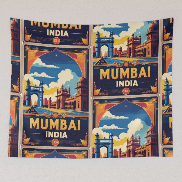 Item preview, Mumbai India Vintage Travel Tourism  designed and sold by TravelersGems.