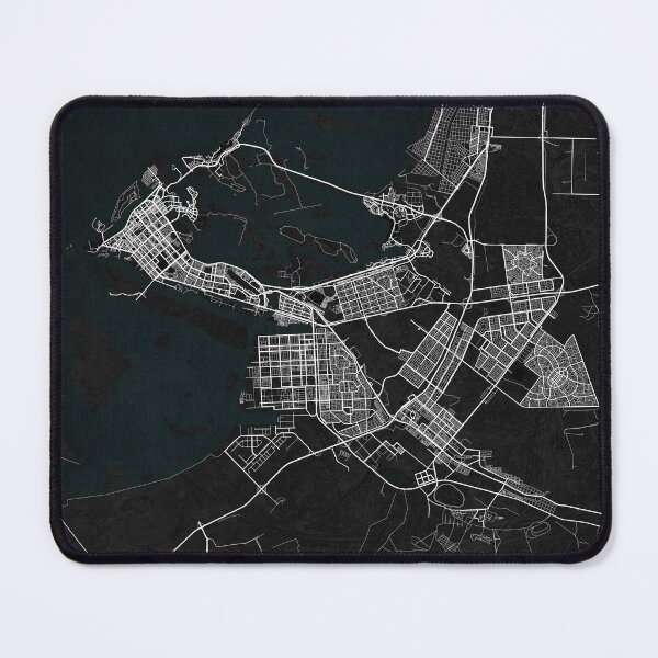 Item preview, Abu Dhabi City Map of United Arab Emirates - Dark designed and sold by deMAP.