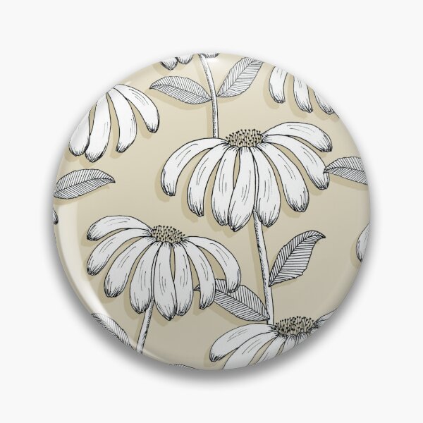 Item preview, Wandering Daisies - linen designed and sold by jenuinedesigns.