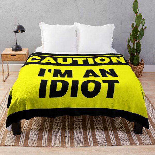 Item preview, Caution I'm An Idiot, Novelty Sign, Quirky designed and sold by AASparksDesigns.