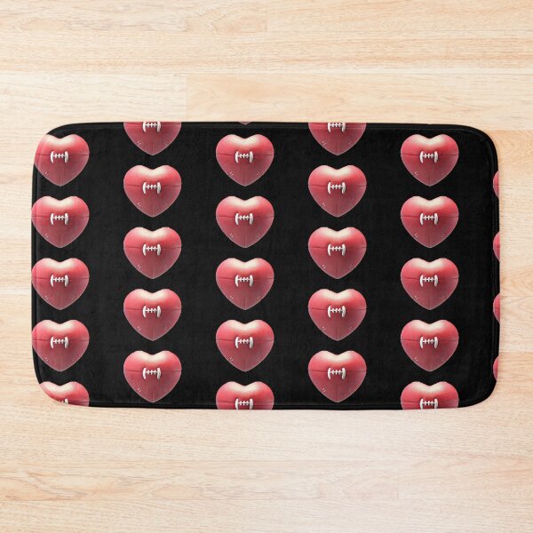 Item preview, Heart Shaped 3D American Football designed and sold by bvdesignart.