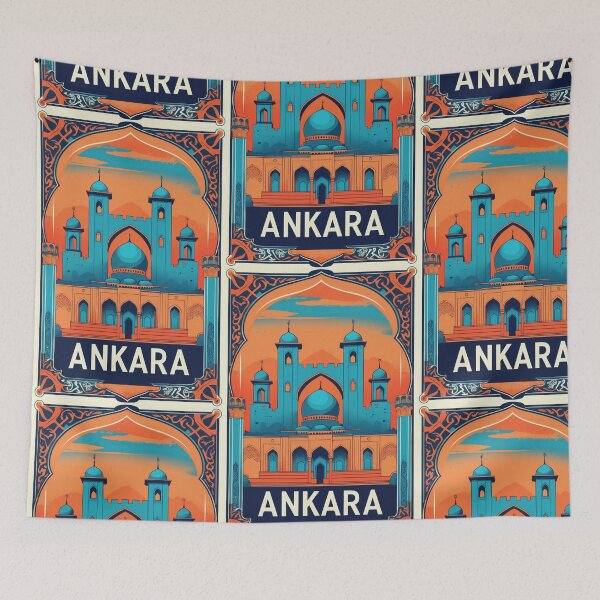 Item preview, Ankara Turkey Vintage Travel Tourism designed and sold by TravelersGems.