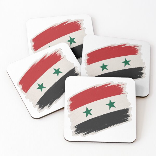 Item preview, Syrian flag sticker designed and sold by AL-WADI.