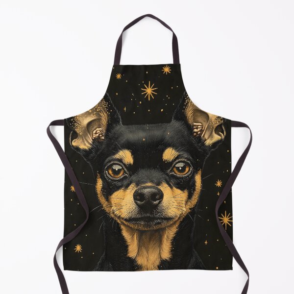 Item preview, Portrait Animal Galactic Chihuahua Under Stars Golden-Eared Aura designed and sold by bolleykoldl.