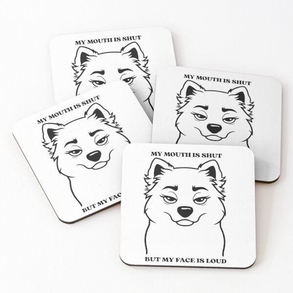 Item preview, MY MOUTH IS SHUT BUT MY FACE IS LOUD designed and sold by LunaBearL.