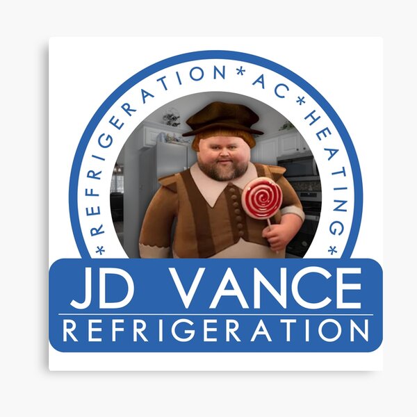 Item preview, JD Vance Vance Refrigeration Meme designed and sold by ashleygus.