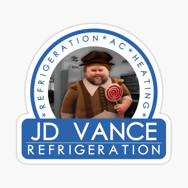 Item preview, JD Vance Vance Refrigeration Meme designed and sold by ashleygus.