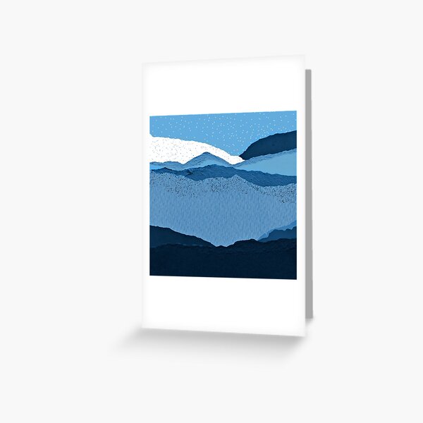 Item preview, Blue Ice And Snowy Mountains Torn Deckled Abstract designed and sold by DEC02.