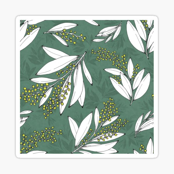 Item preview, Wattle - moss green designed and sold by jenuinedesigns.