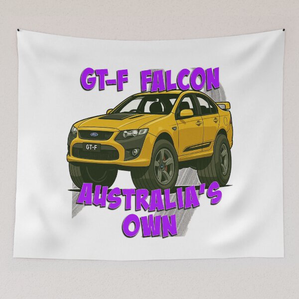 Item preview, FPV GT-F Falcon Cartoon - Australia’s Own - Bold Aussie Muscle Car Art designed and sold by Michael van der Hoorn.