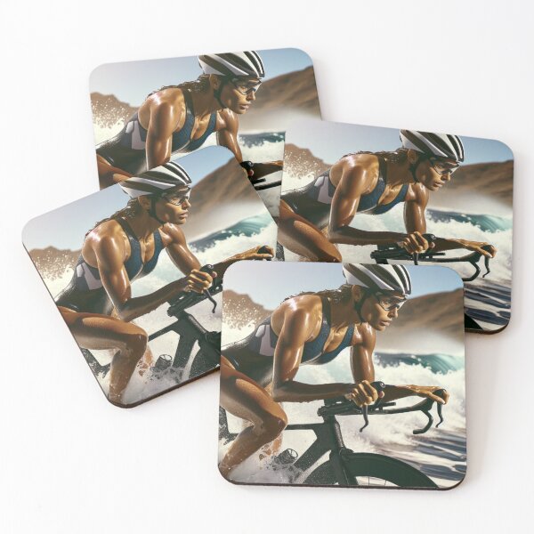Item preview, “From Waves to Wheels – Tri Woman in Motion” designed and sold by Triathlongram.