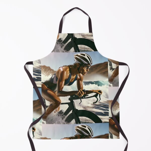 Item preview, “From Waves to Wheels – Tri Woman in Motion” designed and sold by Triathlongram.