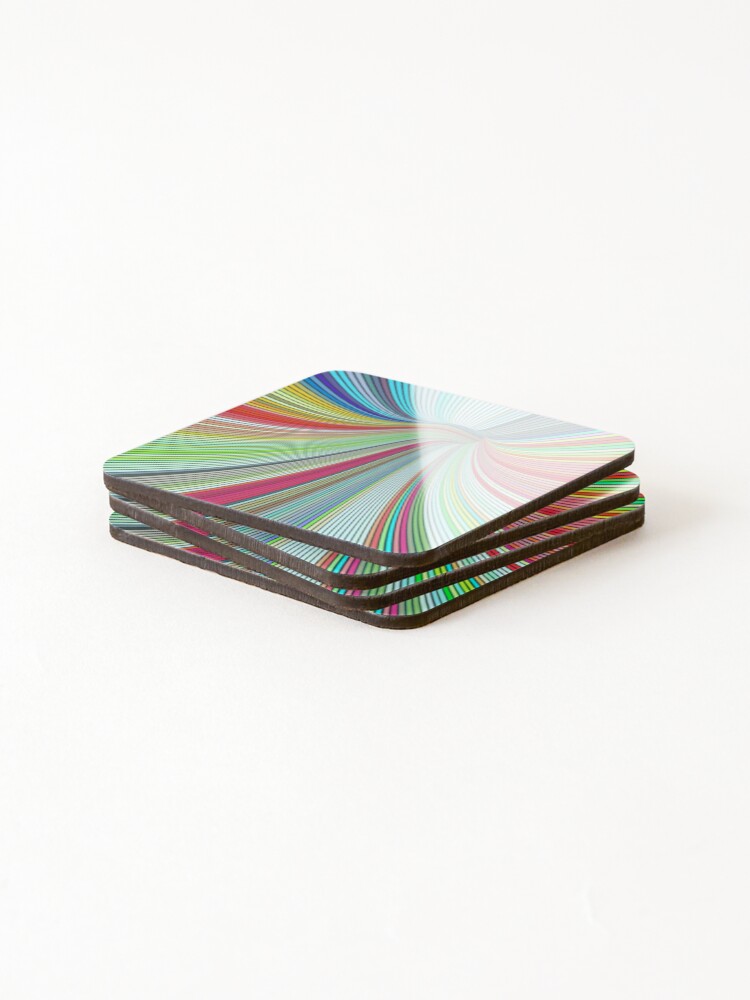Thumbnail 4 of 5, Coasters (Set of 4), Funnel Abstract designed and sold by ViaARTfactory.
