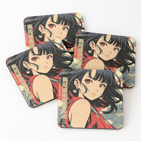 Item preview, cute anime girl with kimono designed and sold by BOZGO.