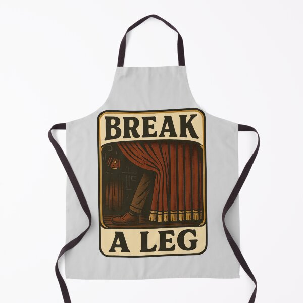 Item preview, “Break a Leg” – Vintage Theater Sticker with Playful Flair designed and sold by DoodlesByPeter.