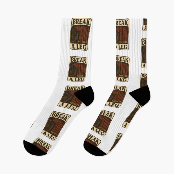 Item preview, “Break a Leg” – Vintage Theater Sticker with Playful Flair designed and sold by DoodlesByPeter.