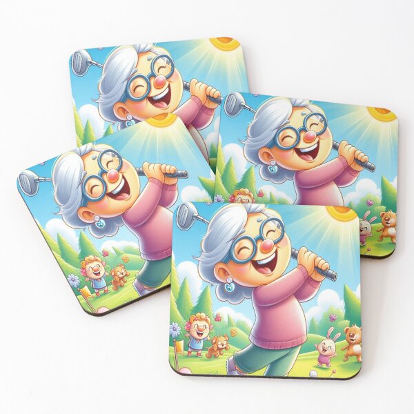 Item preview, Grandma plays golf designed and sold by ARTFINSTORE.