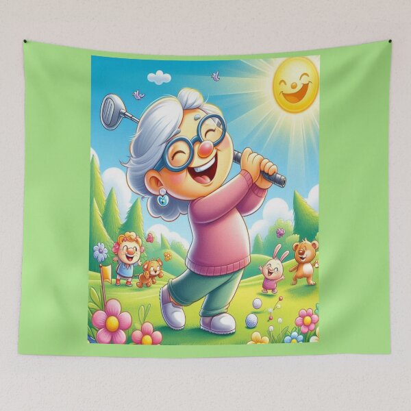 Item preview, Grandma plays golf designed and sold by ARTFINSTORE.