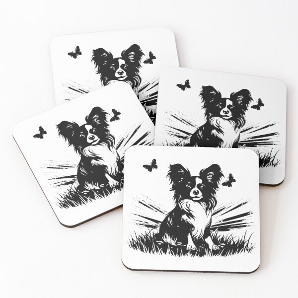 Item preview, Papillon Dog Butterfly Puppy Pet Small Breed Spaniel  designed and sold by inkoutninja.