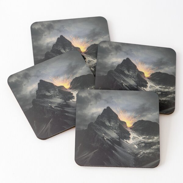 Item preview, Dramatic Mountain Black Sky designed and sold by oonanttis.