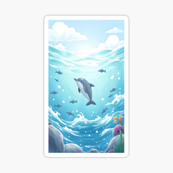 Item preview, dolphin 4 designed and sold by SanchillShop.
