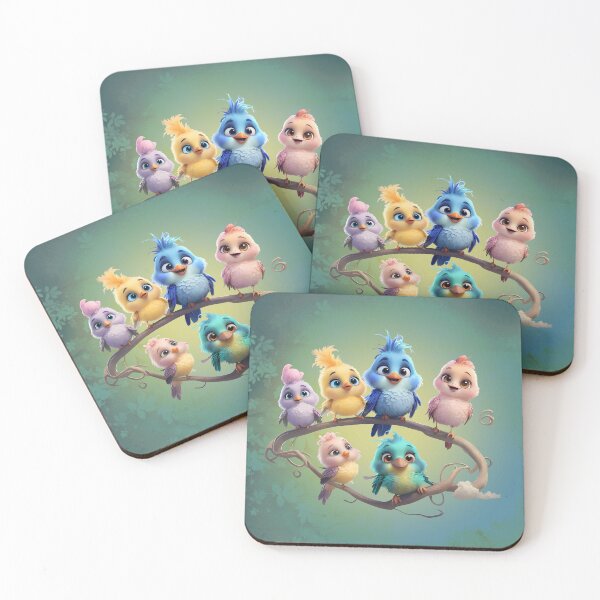 Item preview, A cute cartoon bird parade in vibrant colors. designed and sold by nicky2342.