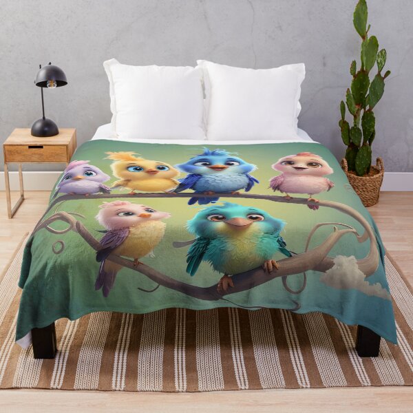 Item preview, A cute cartoon bird parade in vibrant colors. designed and sold by nicky2342.