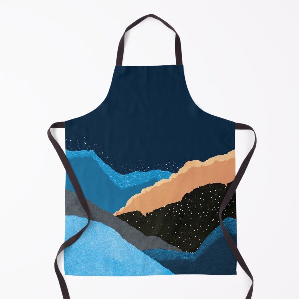 Item preview, Midnight Blue Abstract Torn Deckled Mountains Design designed and sold by DEC02.