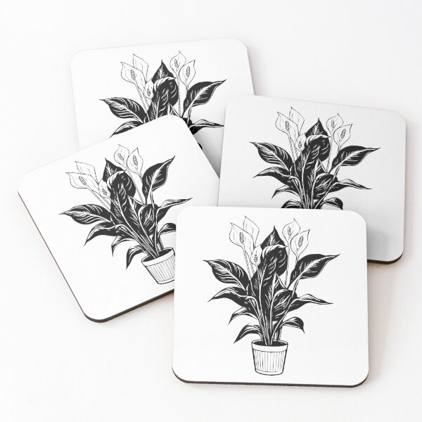 Item preview, Peace Lily White Floral Sail Cobra Spadix Plant Houseplant Pot designed and sold by inkoutninja.