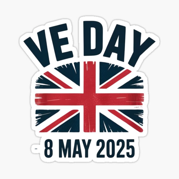 Aperçu de l'œuvre Art hommage historique du Jour de la Victoire en Europe 2025 créée et vendue par Shop9999.