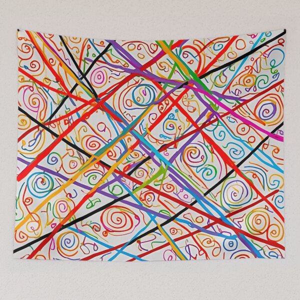 Item preview, chaotic symphony of colors an lines designed and sold by Highpinch.