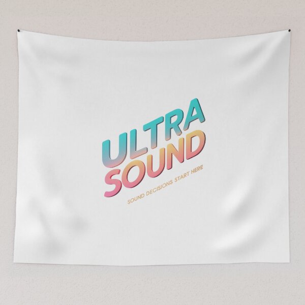Item preview, ULTRASOUND Gradient Typography – Clean Modern Medical Design designed and sold by KnzSHOPPING.