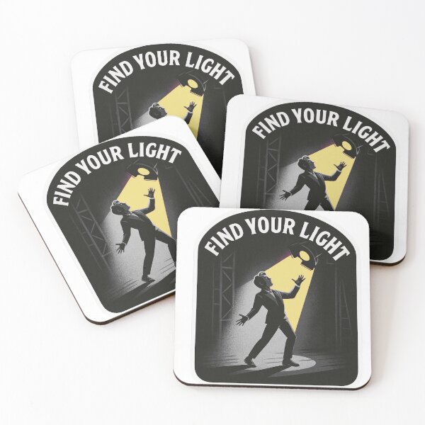 Item preview, “Find Your Light” – Vintage Theater Sticker with Spotlight Design designed and sold by DoodlesByPeter.