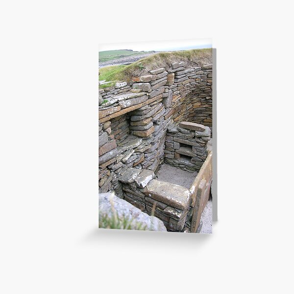 Item preview, Interior of Neolithic house, Skara Brae designed and sold by lezvee.