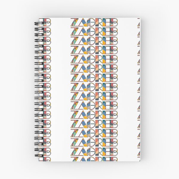 Item preview, Zagreb Retro Pop Typography Vibrant City Name Art designed and sold by Wanderful-roads.