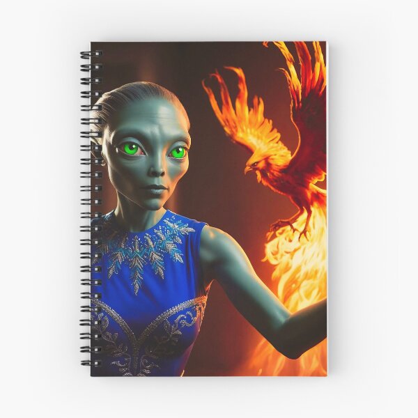 Item preview, Alien Selfie with a Phoenix designed and sold by StaggDevon.